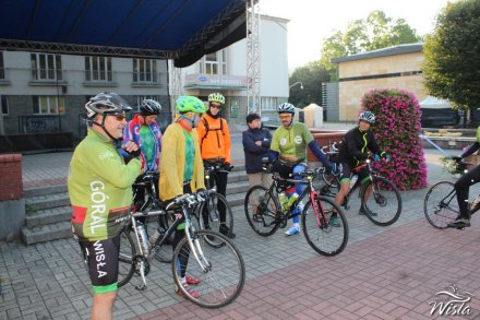 Wyjazd grupy wiślańskich cyklistów do Zwolenia